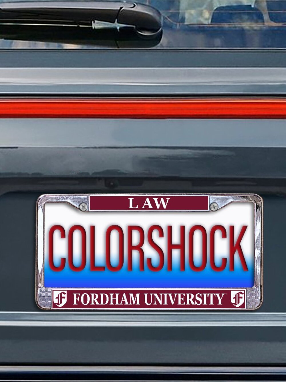 Fordham University LAW Metal License Plate Frame (Licensed Product)